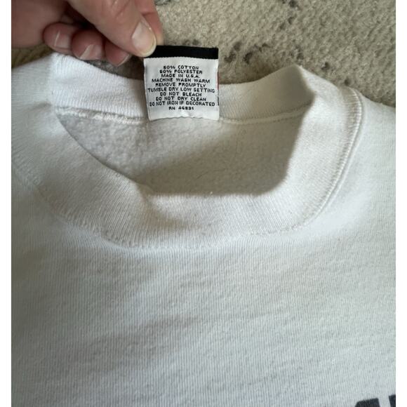 Vintage Signal Sports USMC US Marine Here Comes Trouble Sweatshirt Size: M - Picture 4 of 5